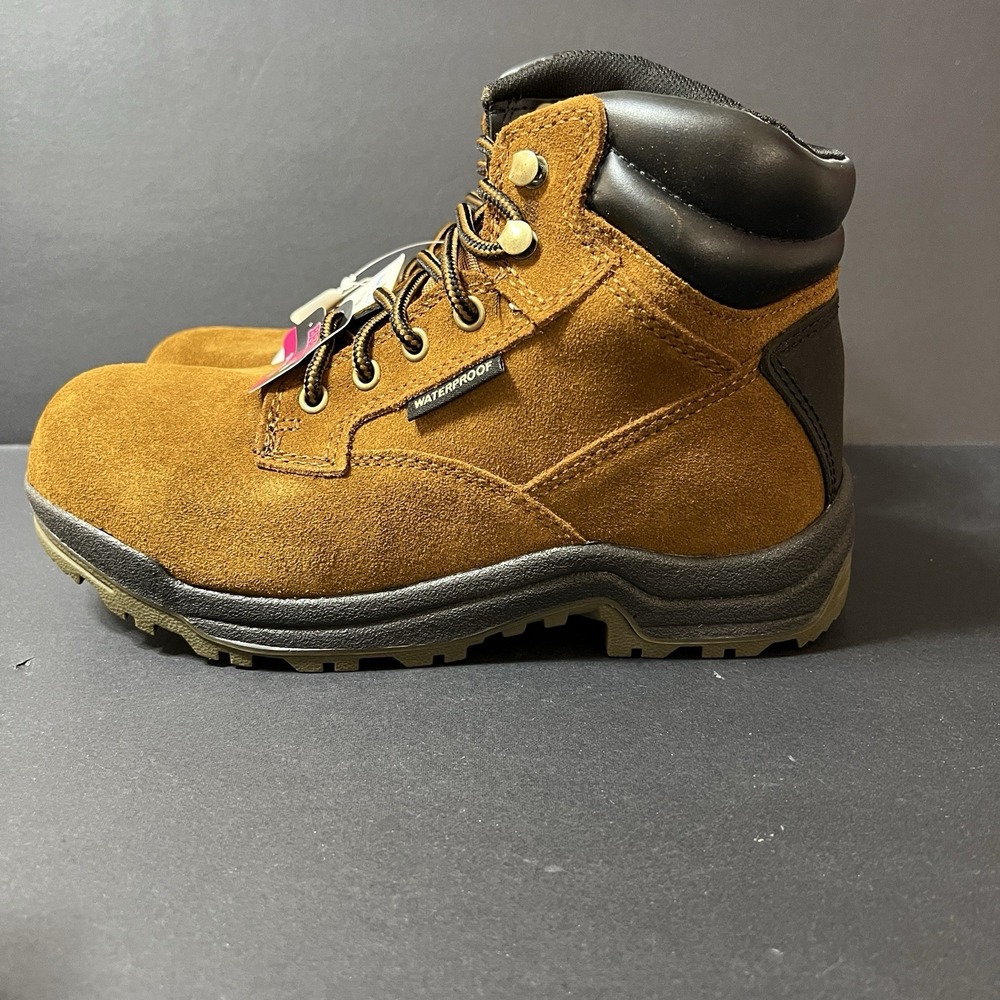 Brahma For Her Diane II Women's 8 Steel Toe Waterproof Work Boots Slip Resistant